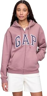 GAP Women's Logo Hoodie Hooded Full Zip Sweatshirt Hooded Sweatshirt (pack of 1)