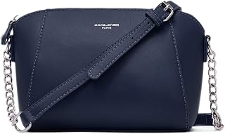 David Jones - Women's Small Shoulder Bag - Chain Shoulder Bag - Crossbody Messenger Bag PU Leather - Hand Bag Evening Bag Noche Clutch Clutch Clutch Elegant Fashion City Work