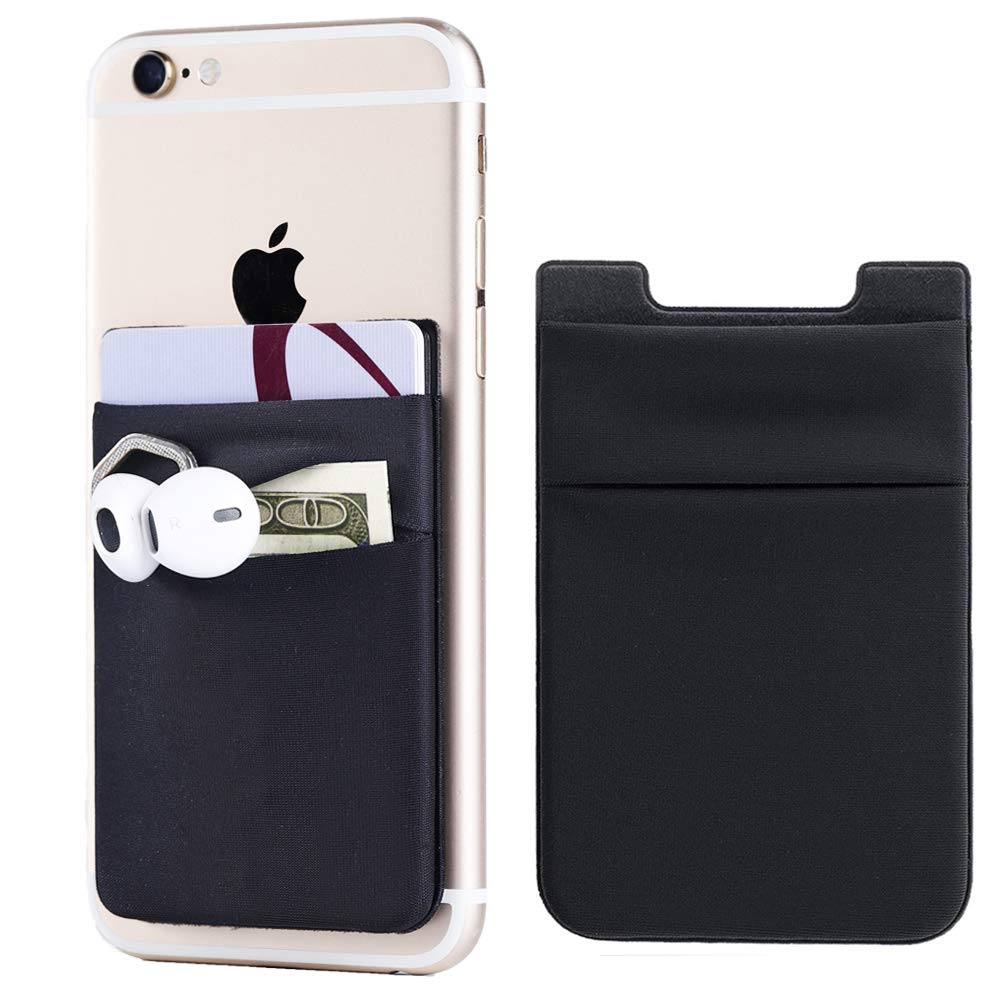 Fulgamo Phone Wallet Stick on,Card Holder for Phone Case,Phone Card Holder | 2Pa