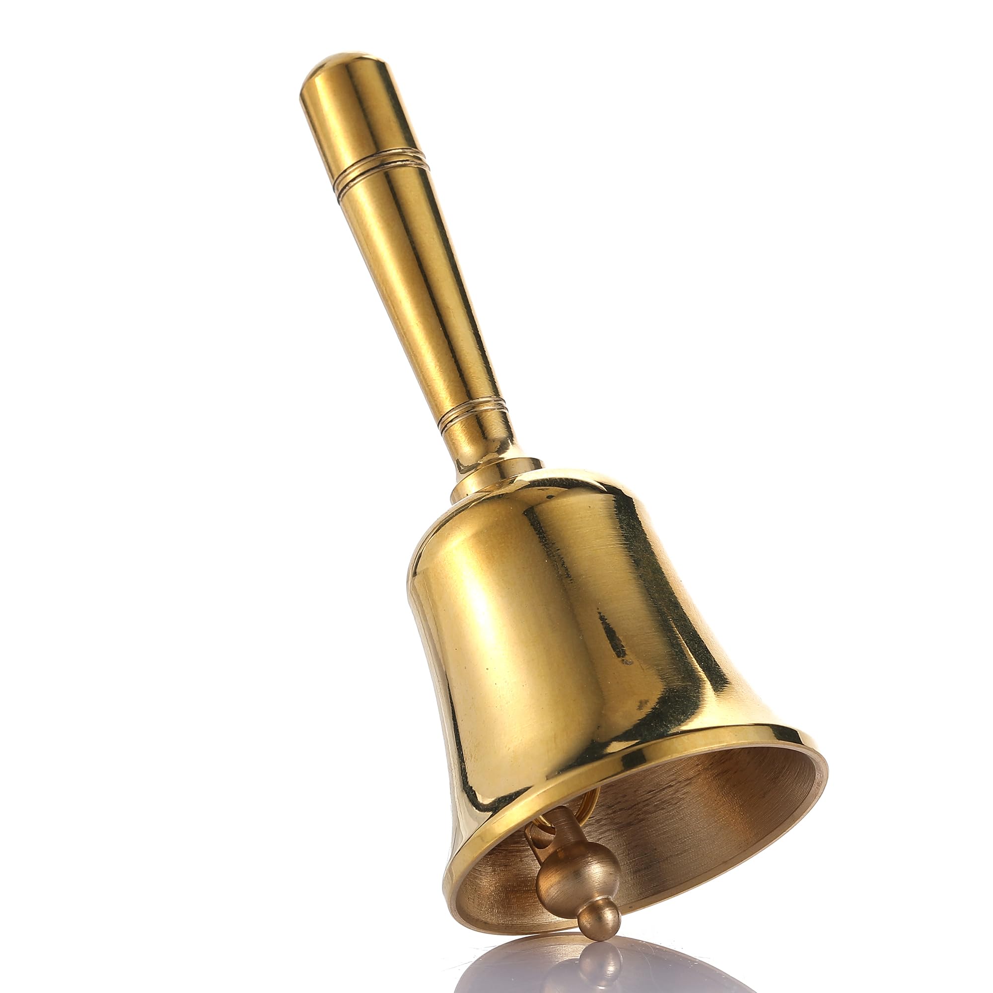 Homelavie Super Loud Solid Brass Hand Call Bell Dinner Bell (S) | Hand Bells for