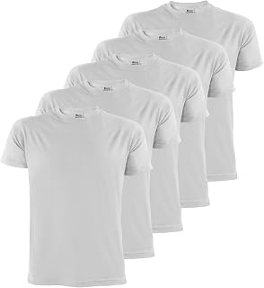 ALPIDEX Herren T-Shirts 5er Set Basic Rundhals 100% Baumwolle S - 5XL