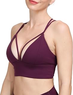 MotoRun Bralettes for Women, Strappy Sports Bra Push up Bralette Sexy Bras Rave Top