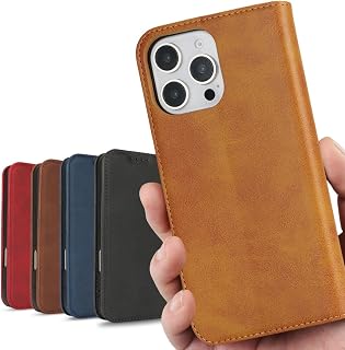iCoverCase iPhone 16 Pro Max Case, Wallet-Style, iPhone 16 Pro Max Cover, iPhone 16 Pro Max Case, iPhone 16 Pro Max Cover, iPhone 16 Pro Max Smartphone Case, Shockproof, Magnet, Card Slot, Mobile