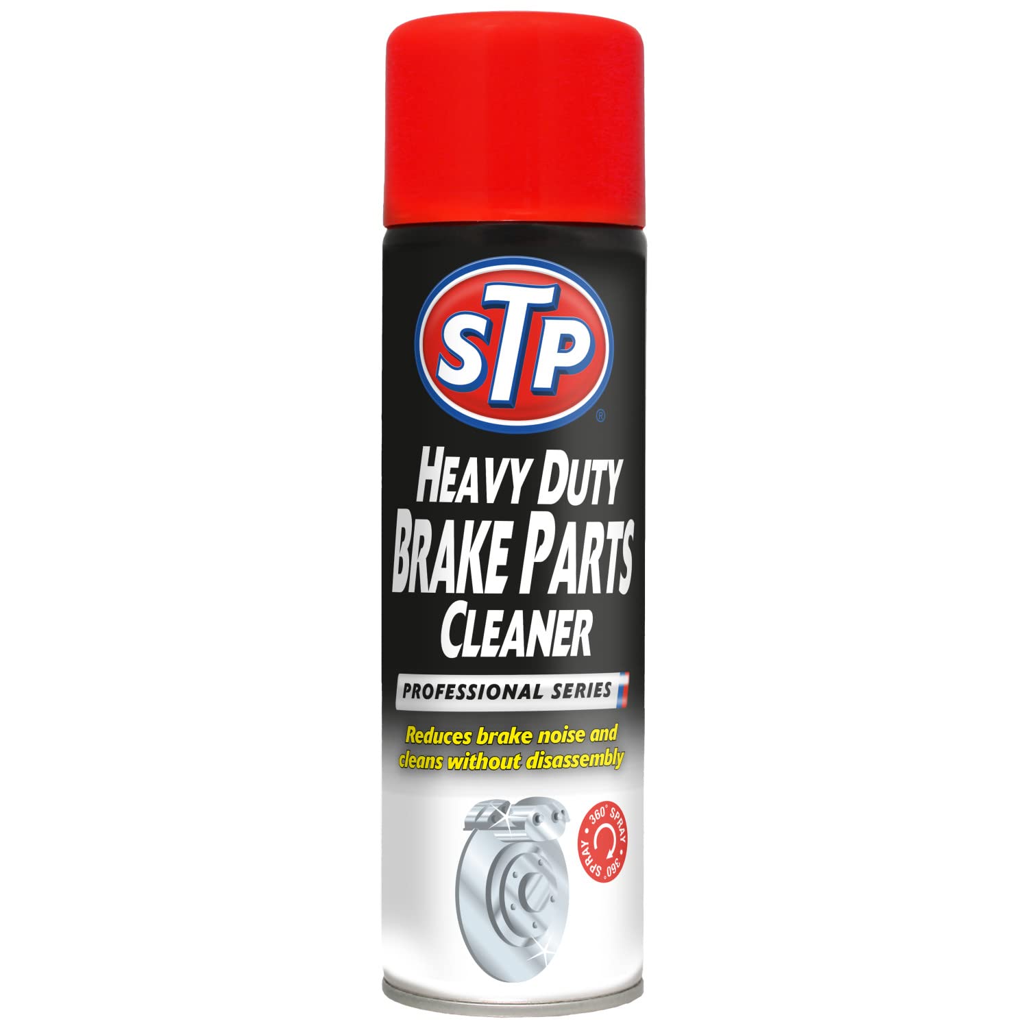 STP Heavy Duty Car Brake Cleaner 500 ml, Cleans Brakes without Disassembly, Redu