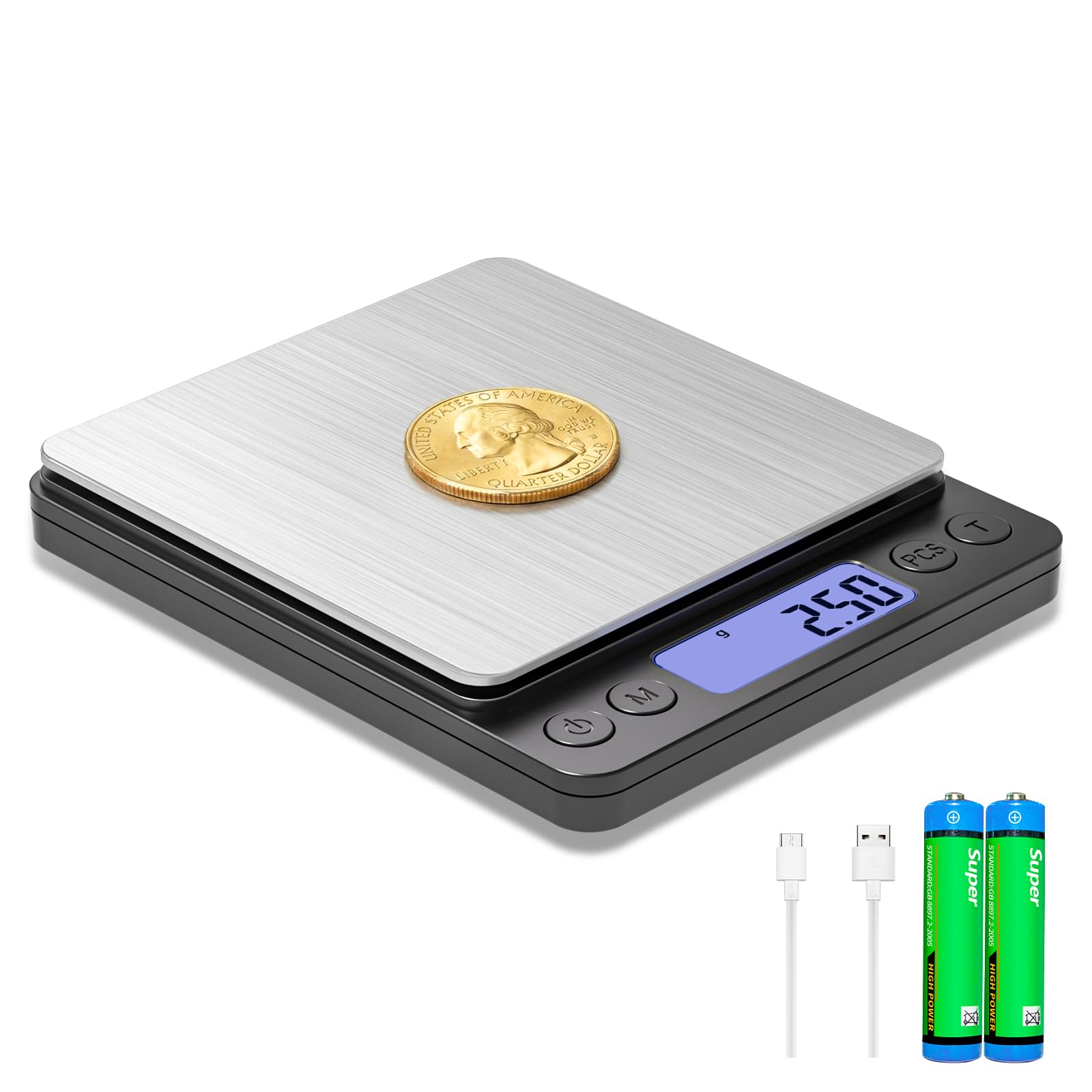SKEAP Coin Scale to Weigh Coins, 1kg/0.01g High Accuracy Gram Scale for Coin Col
