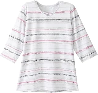 Silverts Women's Adaptive Open Back Criss Cross Neck Top