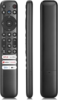 Only for TCL Google TV Remote Control Replacement, Responsive, No Setup | Rugged Durable RC813 Compatible with TCL QM8/QM7/S5/S4/S3/Q7/Q6/Q5 4K UHD HDR LED QLED QD-Mini LED Full-HD Smart TVs