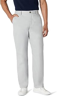 Amazon Essentials Men's Classic Fit Stretch Chino Trousers without Front and Wrinkle Resistant