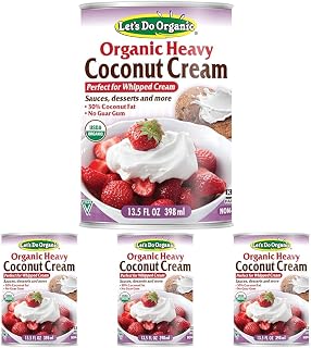 Let's Do … Organic Heavy Coconut Cream, 13.5 Oz Can, 13.5 Ounces (Pack of 4)