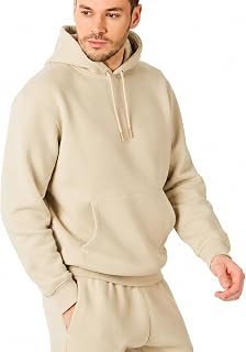 RIPT Men's Fleece Hoodie Pullover with Pockets and Drawstring, Long Sleeve Soft Sweatshirt for Gym Fitness Loungewear