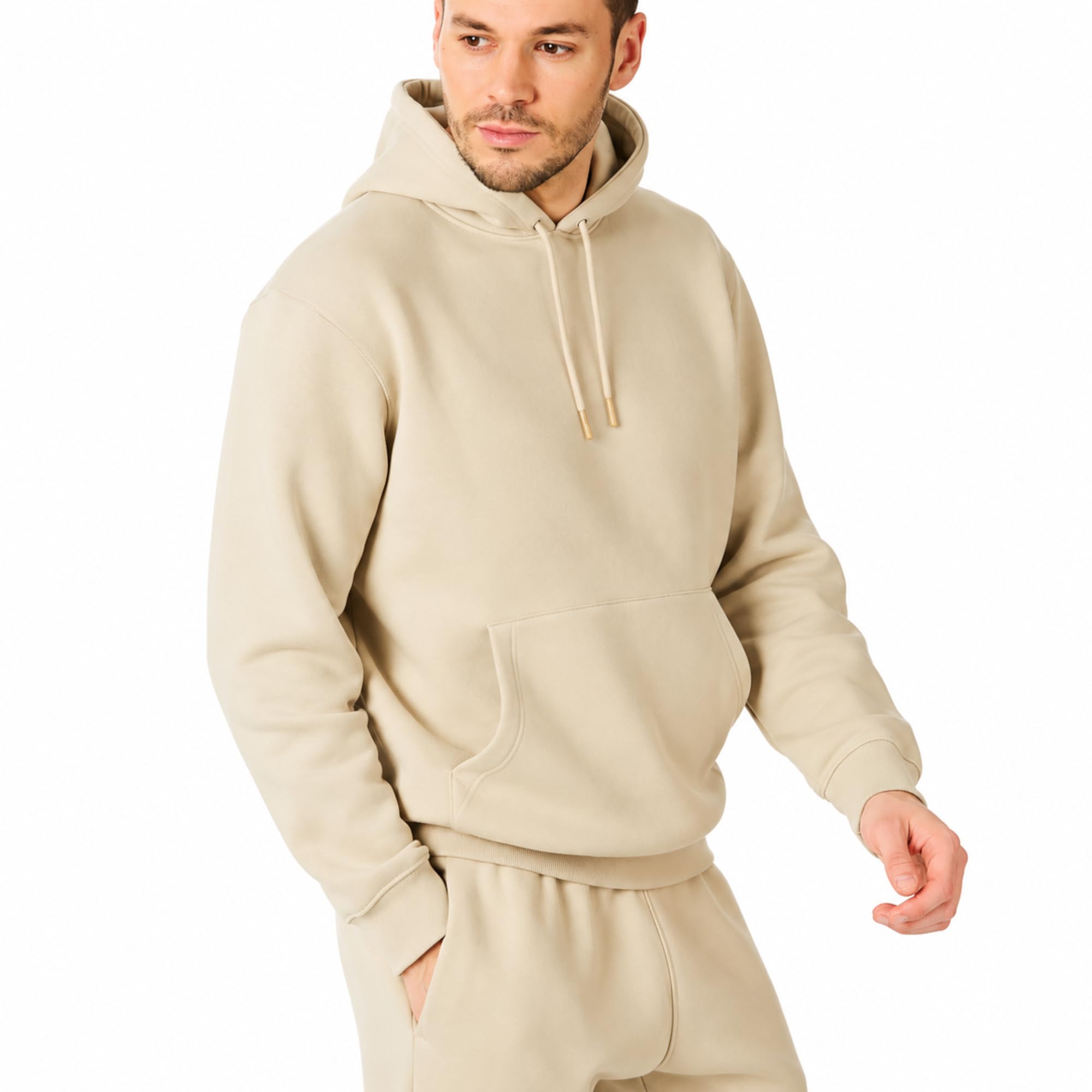 RIPT Men's Fleece Hoodie Pullover with Pockets and Drawstring, Long Sleeve Soft 