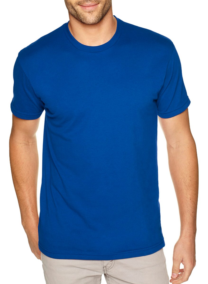 Next Level Apparel Men's Premium Fitted Sueded Crew Neck T-Shirt