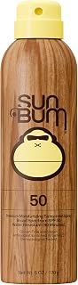 Sun Bum Original SPF 50 Broad Spectrum Sheer Sunscreen Body Spray - 6 oz | Moisturizing with Vitamin E, Vegan, Hawaii 104 Act Compliant (Made without Octinoxate &amp; Oxybenzone)