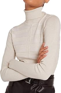 Morgan Pull Manche Longue Col Roulé Lurex Mentosa Sweater for Women