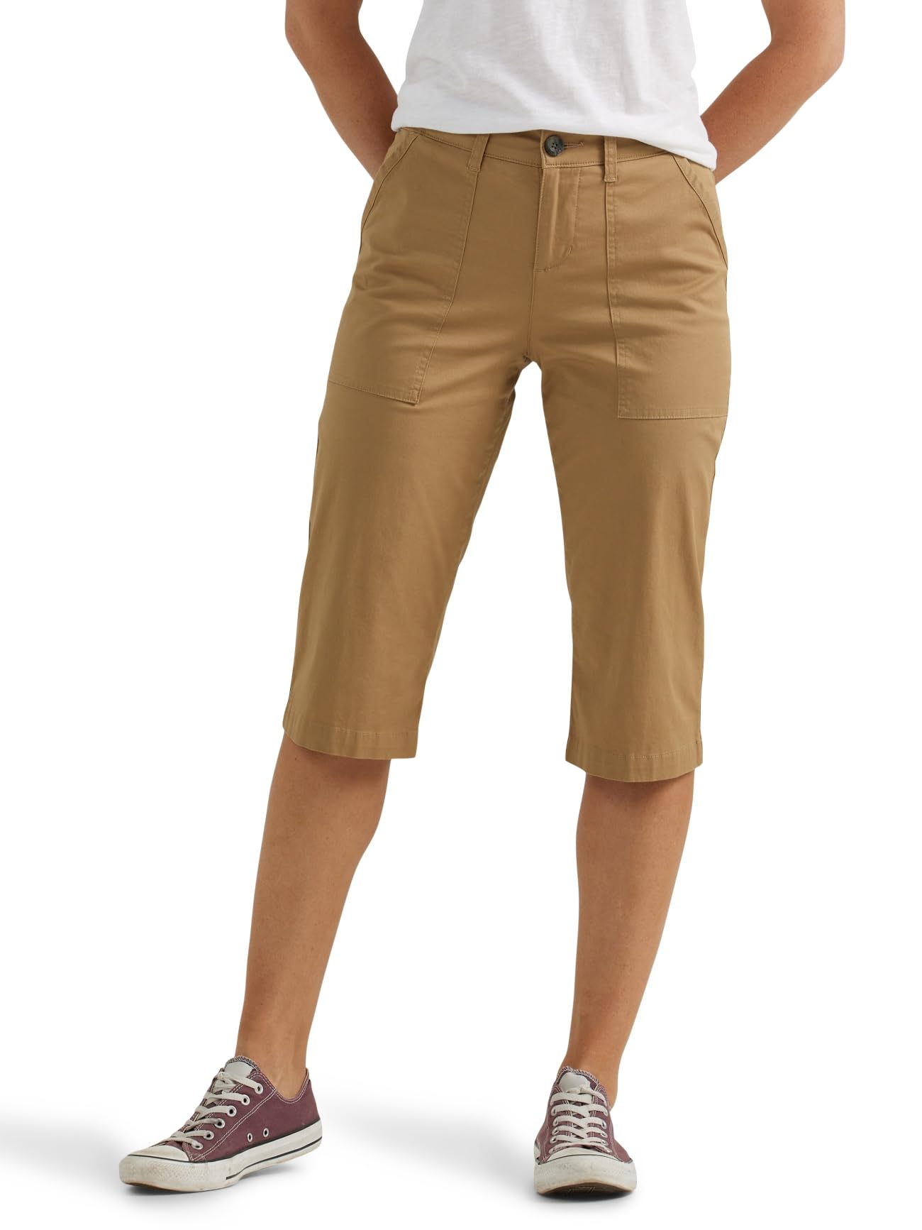 Lee - Pantaloni Capri Flex-to-Go Utility Skimmer, Pantaloni Donna