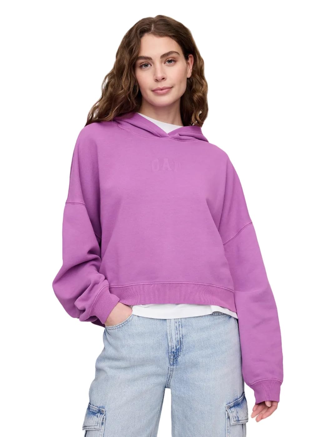 Gap Logo Hoodie Hooded Full Zip Sweatshirt Women's Hoodie (Pack of 1)