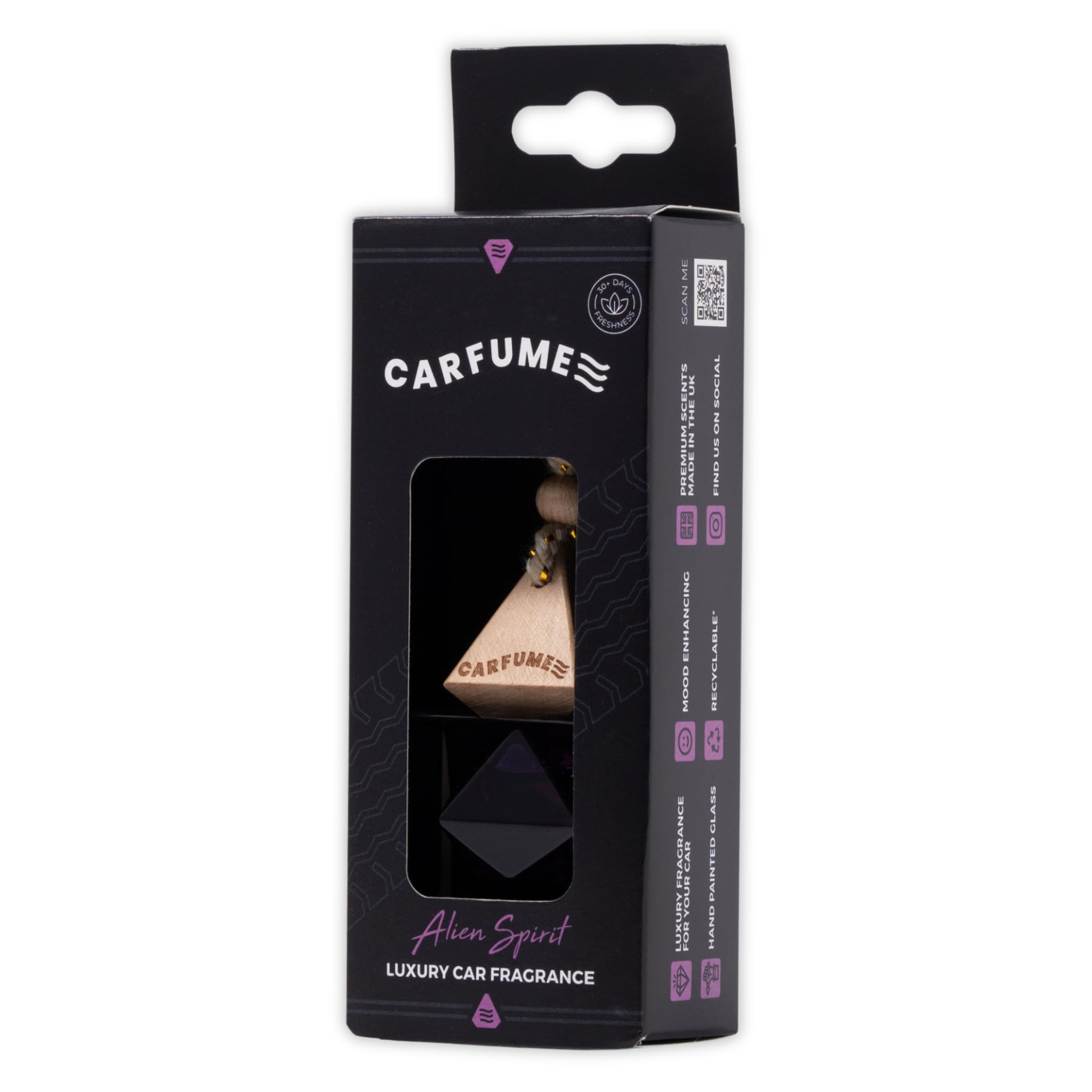 Carfume Alien Spirit Car Air Freshener Original | Premium Floral, Jasmine & Whit
