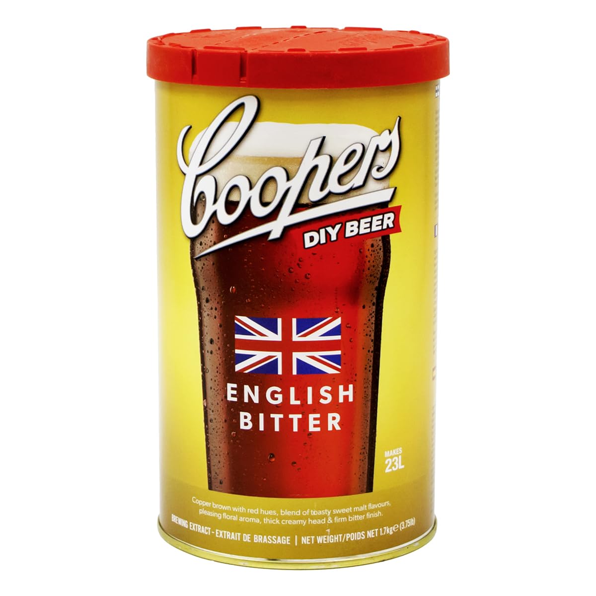 Mash King English Bitter Beer Recipe Kit Brewing Extract by Coopers for Homebrew