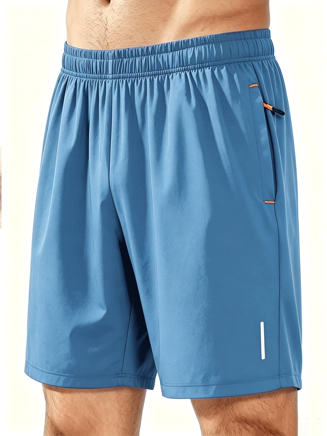 Men's Athletic Shorts Casual Workout Running Shorts Elastic Waist Quick Dry Gym 