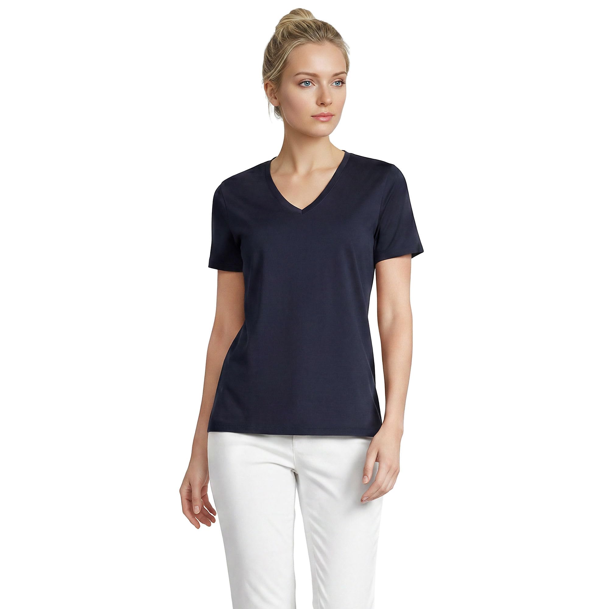 Lands' End Women's Supima V-Neck T-Shirt