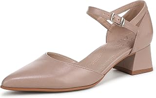 Naturalizer レディース Maddox ブロックヒールバックル留めストラップパンプス