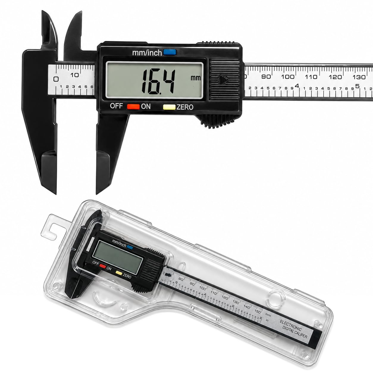 Digital Vernier Caliper,150mm 6 Inch Electronic Micrometer Caliper With Large Lc