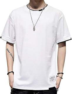 Men's T Shirt Contrast Colours Summer Sports Short Sleeves Casual Various Colours Available Oversized Streetwear