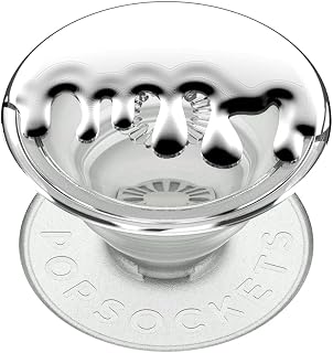 PopSockets PopSockets Translucent Phone Grip with Expanding Kickstand - Chrome Silver