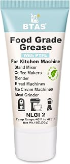 BTAS Food Grade Grease for Kitchenaid Stand Mixer, Meat Grinder,Coffee Makers,Blender,Ice Cream and Bread Machines, NLGI 2, 30g, 1 Pcs