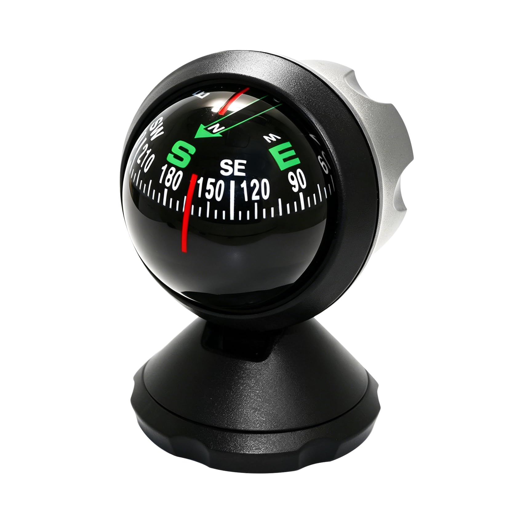 Xuphuyb Boat Compass Dash Mount Flush, Automotive Compass, Navigation Hiking Dir