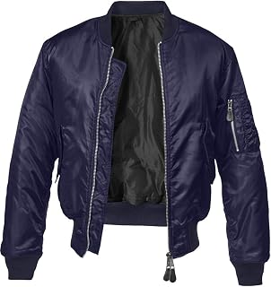 Brandit MA1 Men's Bomber Jacket Black 100% Nylon