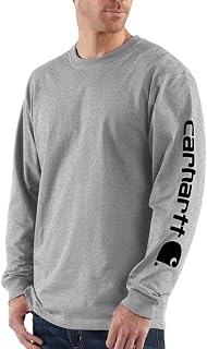 Carhartt Men's Signature Sleeve Logo Long Sleeve T-Shirt K231