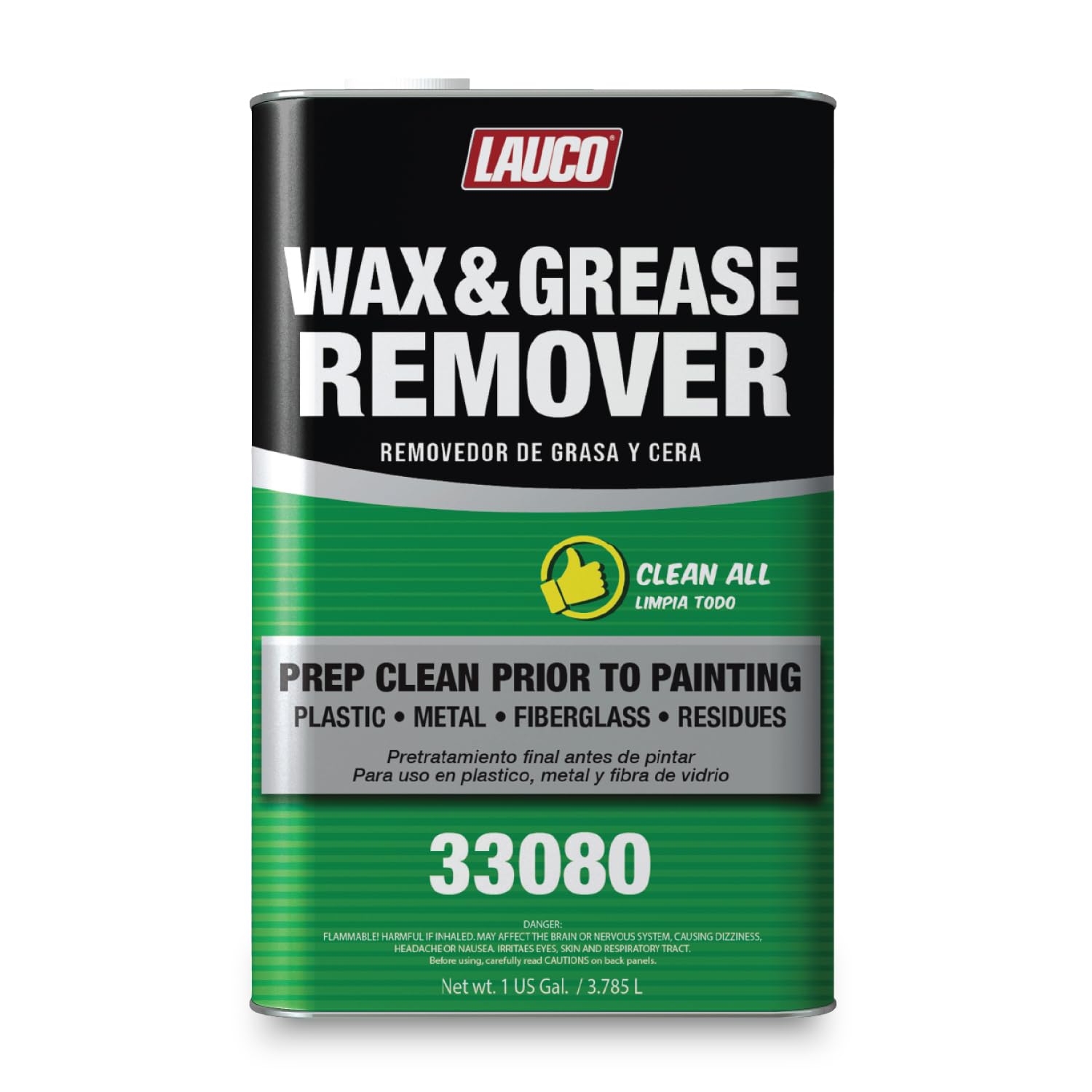 LAUCO Wax and Grease Remover 1 Gallon Multi-Surface Paint Prep Cleaner for Auto 