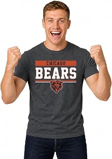 NFL Charcoal T-Shirt for Men and Women - Cotton Blend Tagless Tee | Officially licensed NFL charcoal tee - 50/50 cotton-poly blend, tagless, unisex fit for all 31 teams