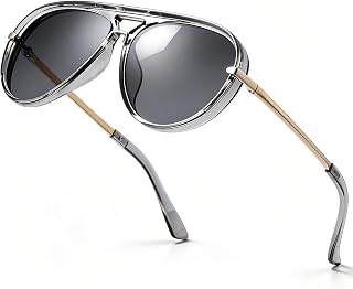 SIPHEW Retro Aviator Sunglasses for Women,Oversized Sun Glasses