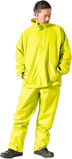 Mack Rain Suit, Water Resistance: 20000mmH2O, Upper and Lower Set, Helmet Compatible Safety Hood, Detachable Hood, Jacket with Pocket, Adjustable Hem, Hood Adjustment Function, Back Tuck, Mesh Lining