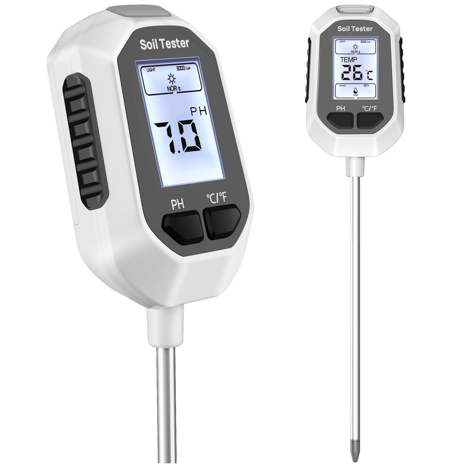 4-in-1 Soil Moisture Meter Digital Plant Temperature/Soil Moisture/PH Meter/Sunl