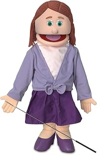 25" Sarah, Peach Mom/Teacher, Full Body, Ventriloquist Style Puppet