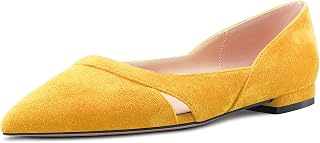 Castamere Women's Low Heel Heel Pointed Toe Slip-On Pumps Wedding Classic 1 CM Heels