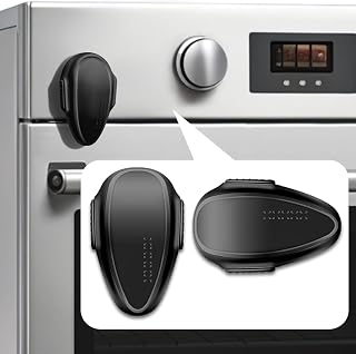 YTDSUP Oven Lock Child Safety (2 Pack),Oven Door Lock,Oven Front Lock, Baby Proofing, Baby and Child Proof Locks for Drawer Oven Stove Door, Upgrade Heat-Resistant Material, Easy to Install - Black