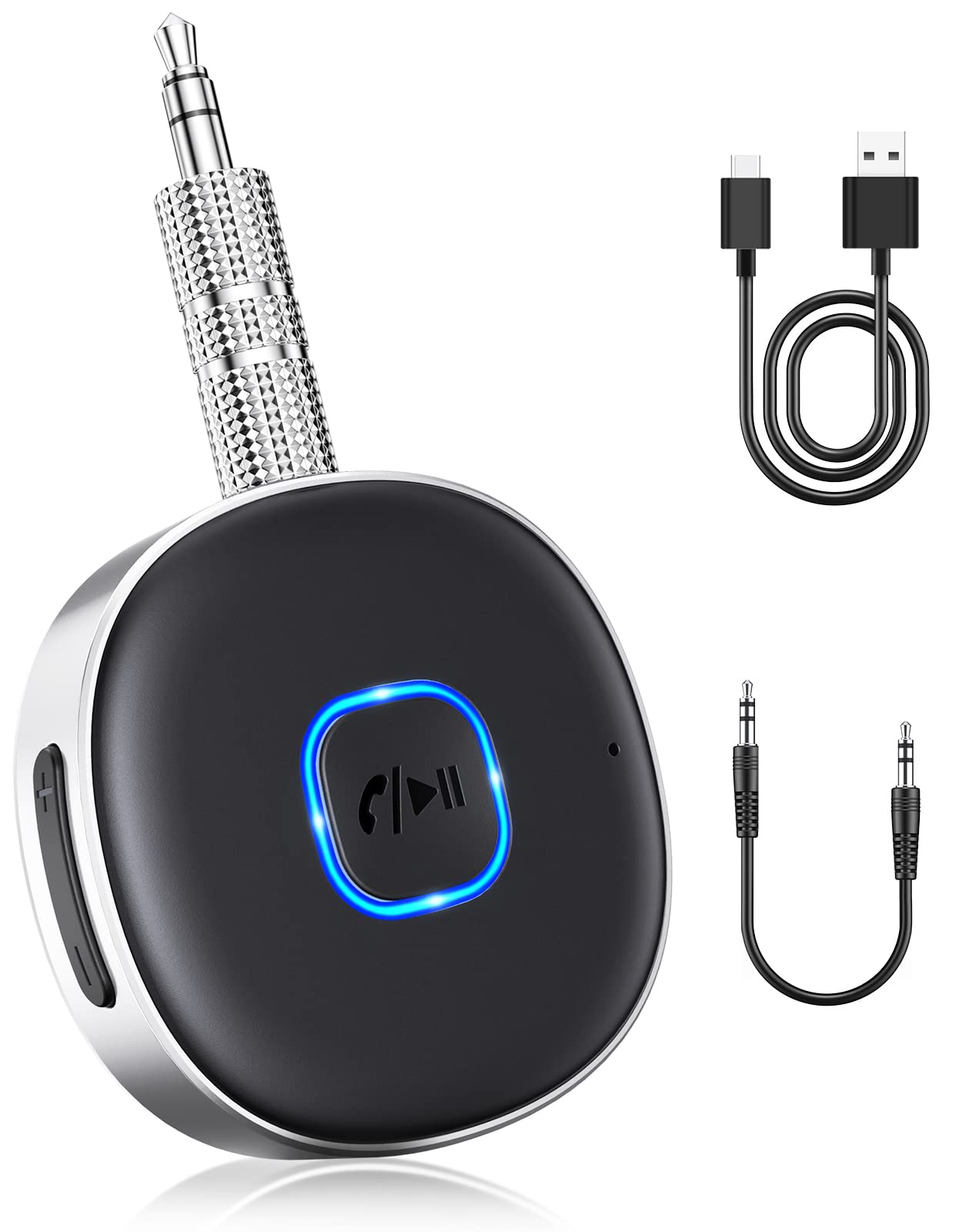 WOCBUY Bluetooth Adapter for Car, 3.5mm AUX Bluetooth Receiver for Music Streami