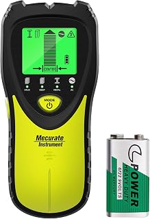 Mecurate 5-in-1 Stud Finder Wall Scanner for Studs, Metal & Live AC Wires