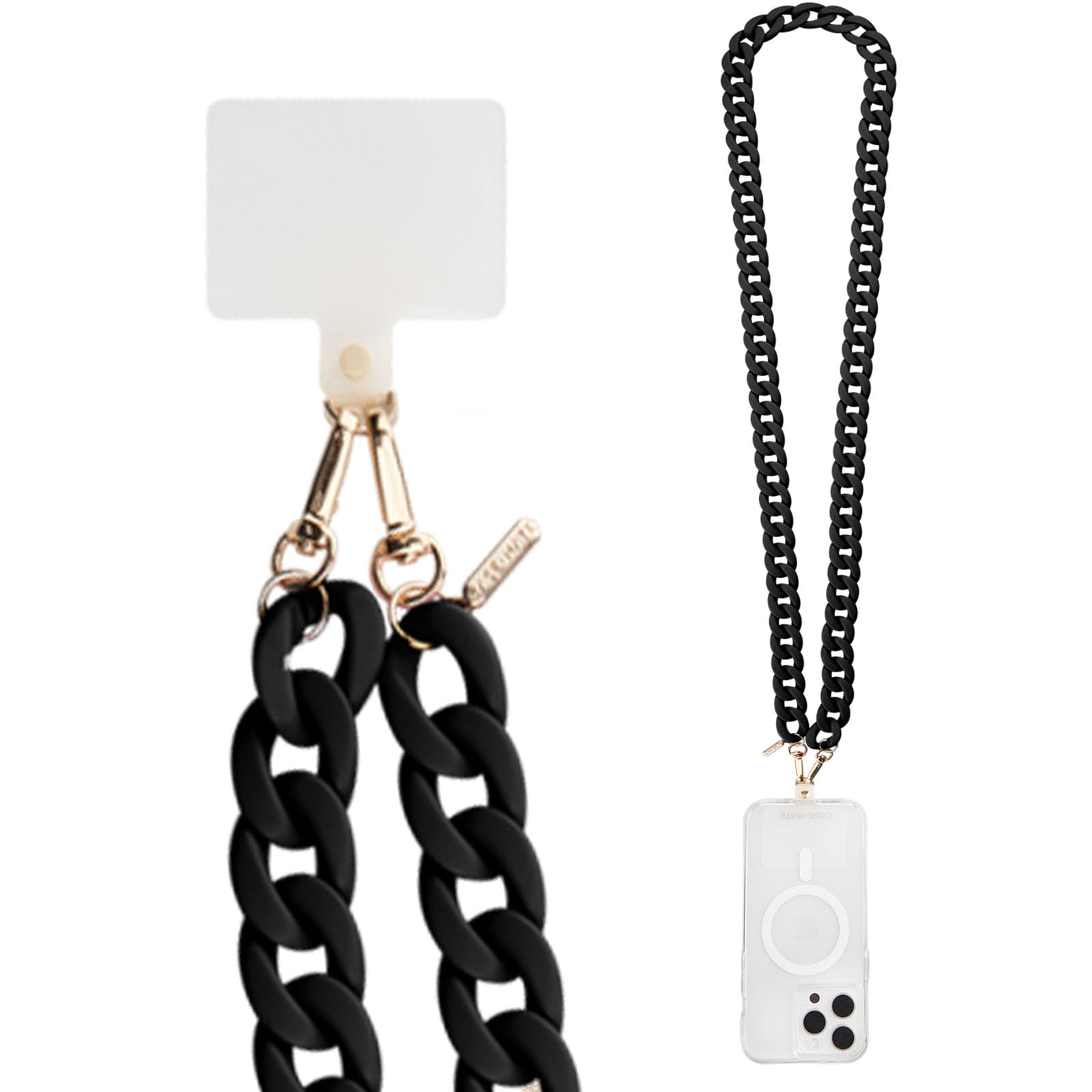 Case-Mate Crossbody Phone Lanyard/Chain - Hands-Free Strap - Black