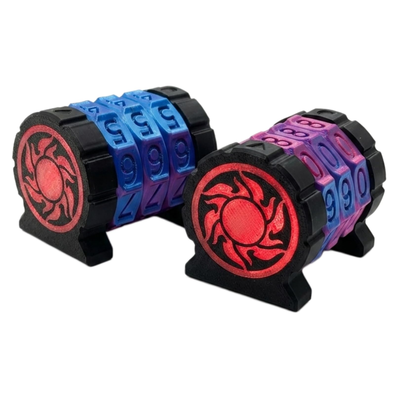 XJPONGC 2 Pack Life Counter - HP Tracker with Tracking Card Slo MTG 3 Rings Sun 