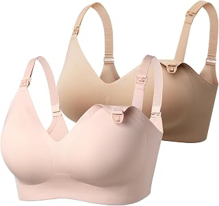 momcozy Nursing Bra, Seamless Nursing Bra, Comfort Bra Without Underwire