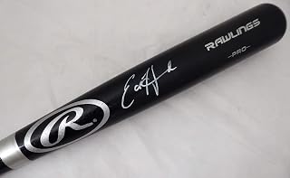 Ed Howard Autographed Black R.a.w.l.i.n.g.s Baseball Bat In White Beckett BAS Stock #179026