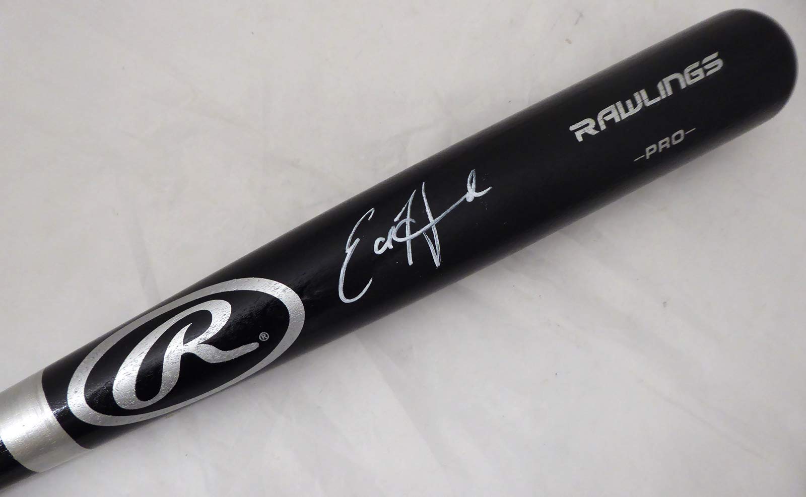 Ed Howard Autographed Black R.a.w.l.i.n.g.s Baseball Bat In White Beckett BAS St