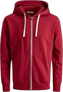 JACK & JONES Zip Hoodie Plain Zip Hoodie
