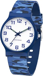 SOCICO Kids Analog Watch 30M Water Resistant Sports Watch for 5-15 Years Old Easy Read Kids Watch