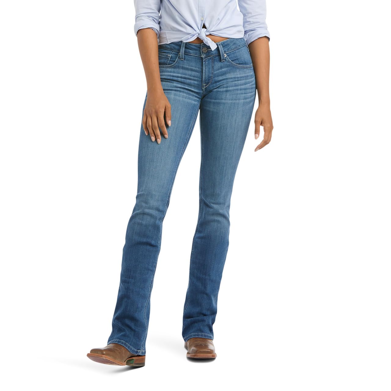 Ariat Womens Mid Rise Patricia Boot Cut Jeanspants